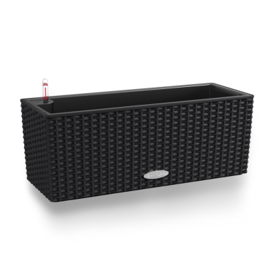 Donica Lechuza Balconera Cottage 50 | 80 grafitowy czarny