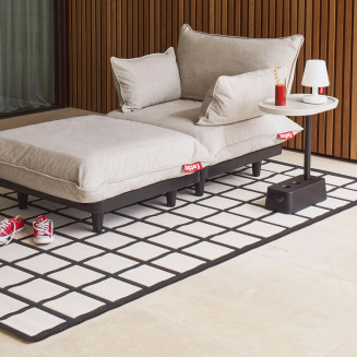 Dywan outdoorowy Fatboy Carpretty Grand Checky Cream/White 200x290 cm - 5