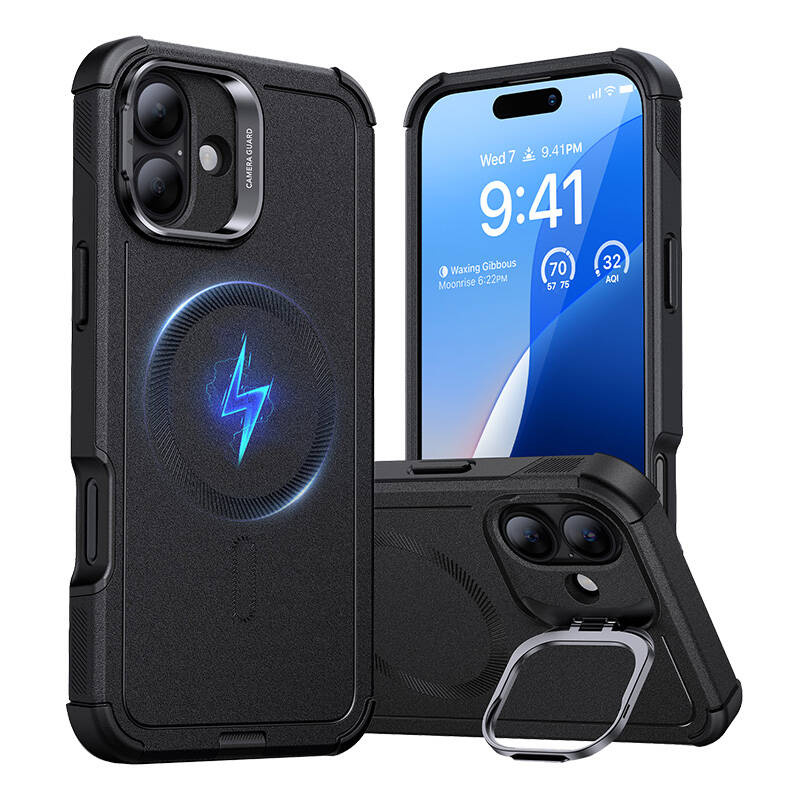 Etui ESR Cyber Tough HaloLock do iPhone 16 Plus (czarne)