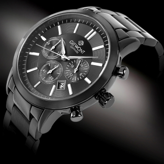 Zegarek Męski Giewont Chronograph Sapphire Czarny GW8510-B2 - 2