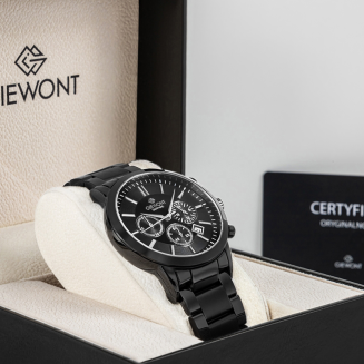 Zegarek Męski Giewont Chronograph Sapphire Czarny GW8510-B2 - 8