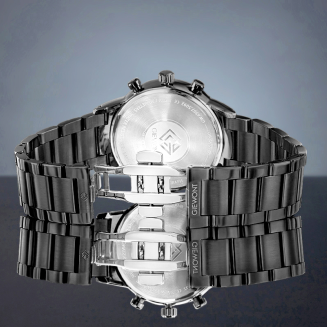 Zegarek Męski Giewont Chronograph Sapphire Czarny GW8510-B2 - 7
