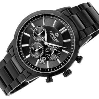 Zegarek Męski Giewont Chronograph Sapphire Czarny GW8510-B2 - 3
