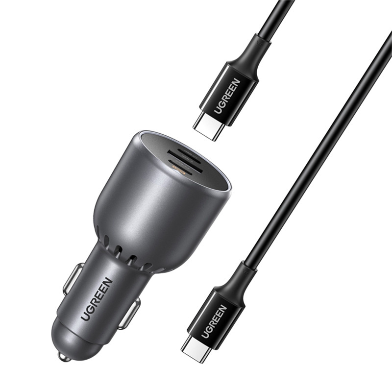  UGREEN EC705 130W Car Charger USB-A + 2xUSB-C