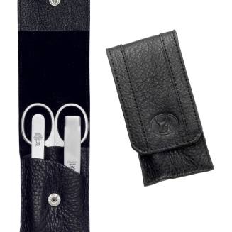 Zestaw do manicure Zwilling Twinox czarne skórzane etui 3 elementy - 2