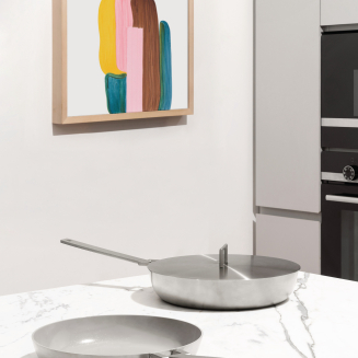 Patelnia głęboka z powłoką ceramiczną Alessi Convivio 28 cm - 5