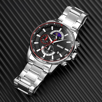 Zegarek Męski Skmei 9250SIBK + BOX - 7