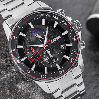 Zegarek Męski Skmei 9250SIBK + BOX - 4