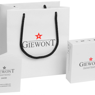 Smartwatch GIEWONT Czarno Czerwony 2 Paski GW200-1 - 11