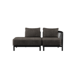 Sofa ogrodowa SACKit Kirra Lounge Sofa 2 Seater Open End Noir - 2