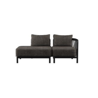Sofa ogrodowa SACKit Kirra Lounge Sofa 2 Seater Open End Noir - 2