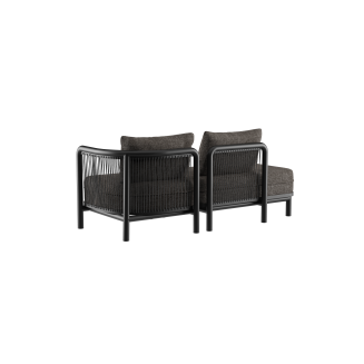 Sofa ogrodowa SACKit Kirra Lounge Sofa 2 Seater Open End Noir - 3