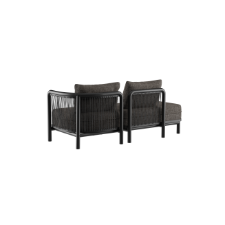 Sofa ogrodowa SACKit Kirra Lounge Sofa 2 Seater Open End Noir - 3