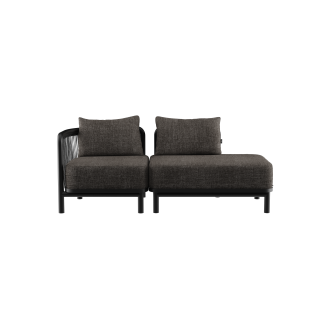 Sofa ogrodowa SACKit Kirra Lounge Sofa 2 Seater Open End Noir - 5