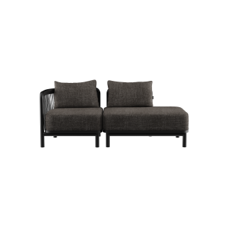 Sofa ogrodowa SACKit Kirra Lounge Sofa 2 Seater Open End Noir - 5