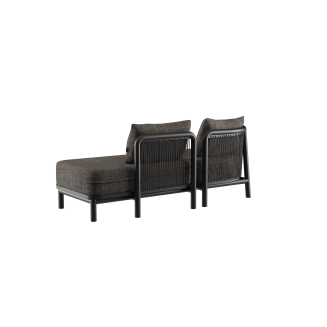 Sofa ogrodowa SACKit Kirra Lounge Sofa 2 Seater Open End Noir - 6