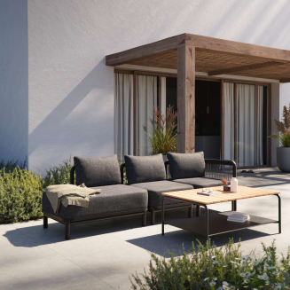 Sofa ogrodowa SACKit Kirra Lounge Sofa 2 Seater Open End Noir - 11