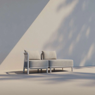 Fotel ogrodowy SACKit Kirra Lounge Sofa Open End Left Sand - 5