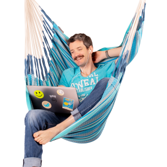 Siedzenie wiszące La Siesta Cumbia Organic Azure Comfort | BESTSELLER | SZYBKA WYSYŁKA - 3
