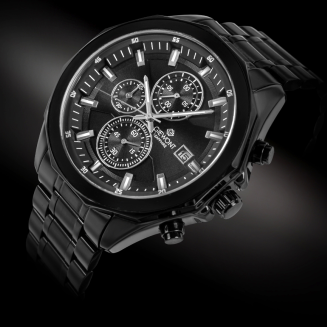 Zegarek Męski Giewont Chronograph Sapphire Czarny GW7290-B1 - 2