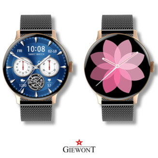 Smartwatch Damski GIEWONT Różowe Złoto Czarny GW330-4 - 4