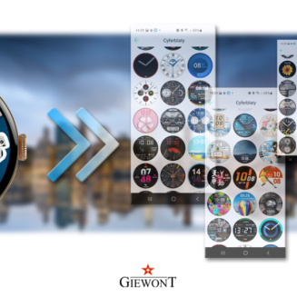 Smartwatch Damski GIEWONT Różowe Złoto Czarny GW330-4 - 8