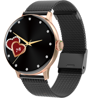 Smartwatch Damski GIEWONT Różowe Złoto Czarny GW330-4 - 17