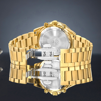 Zegarek Męski Giewont Chronograph Sapphire Złoto Zielony GW3520-B6 - 6