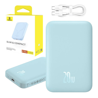 Powerbank mini Baseus 6000 mAh 20W (niebieski) - 12