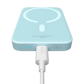 Powerbank mini Baseus 6000 mAh 20W (niebieski) - 8