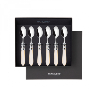 Komplet 6 łyżeczek do kawy Casa Bugatti Aladdin Ivory/Steel - 2