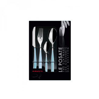 Zestaw sztućców obiadowych Casa Bugatti Glamour Light Blue 24 szt. - 2
