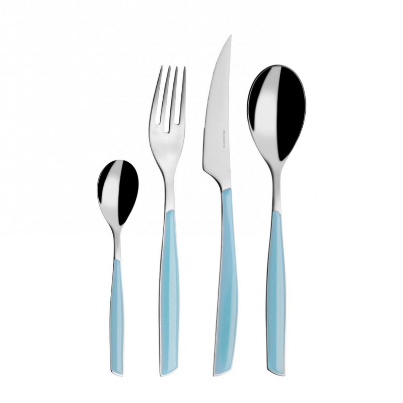 Zestaw sztućców obiadowych Casa Bugatti Glamour Light Blue 24 szt.
