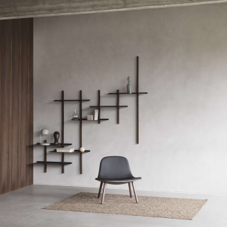 Fotel Eva Solo Yuuga Lounge smoked oak & black leather - 11