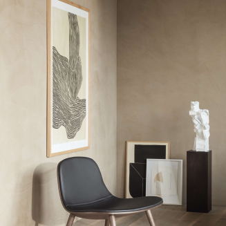 Fotel Eva Solo Yuuga Lounge smoked oak & black leather - 10