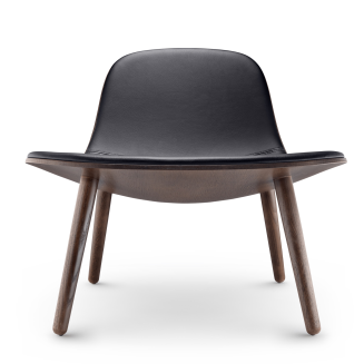 Fotel Eva Solo Yuuga Lounge smoked oak & black leather - 3