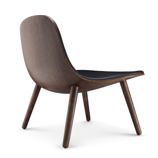 Fotel Eva Solo Yuuga Lounge smoked oak & black leather - 2