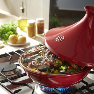 Naczynie tagine Emile Henry 2l czerwone - 4