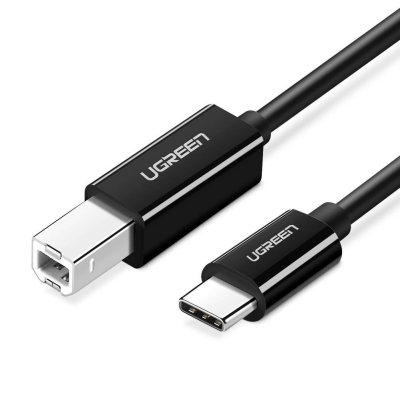 Kabel UGREEN USB-C-USB-B 2m USB 2.0 (czarny)