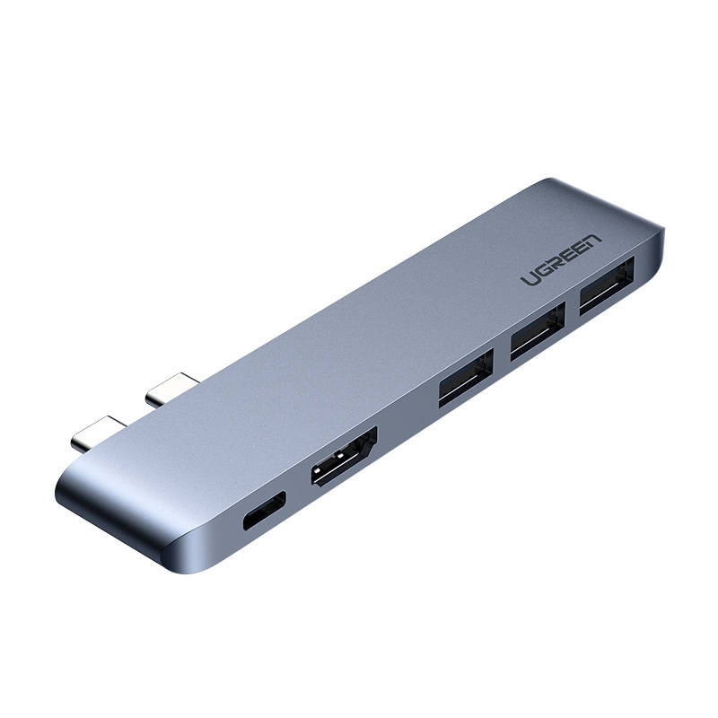  Hub UGREEN CM251 5in1 2x USB-C HDMI 3x USB 3.0
