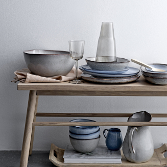 Zestaw porcelany obiadowy Bloomingville Sandrine Blue 12 szt. - 4