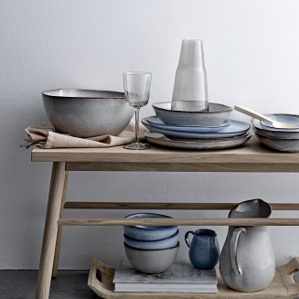 Zestaw porcelany obiadowy Bloomingville Sandrine Blue 12 szt. - 4