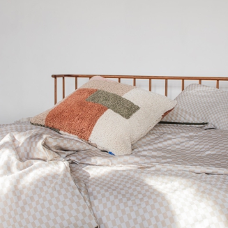 Pościel Mette Ditmer MINI CHECKS Sand & Light Grey 140×200 cm - 4