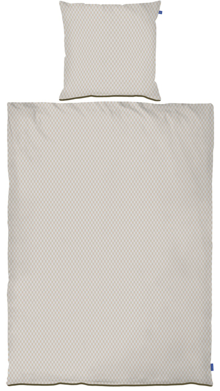 Pościel Mette Ditmer MINI CHECKS Sand & Light Grey 140×200 cm