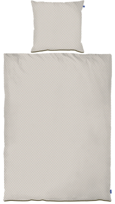 Pościel Mette Ditmer MINI CHECKS Sand & Light Grey 140×200 cm