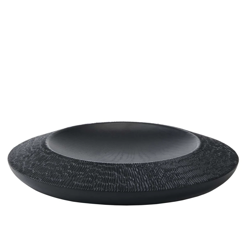 Taca drewniana Aquanova Bryn Black ø 35x5 cm