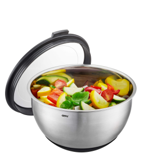 Zestaw 2 kuchennych mis stalowych z pokrywkami Gefu Muovo - 5