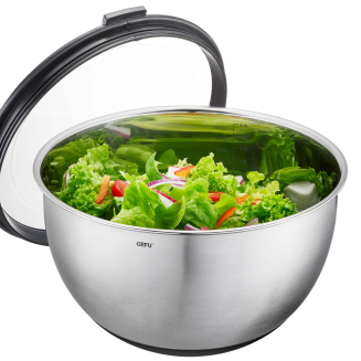 Zestaw 2 kuchennych mis stalowych z pokrywkami Gefu Muovo - 3