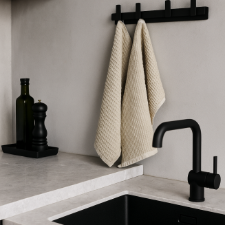  Zack Potes Black Towel Rack - 3