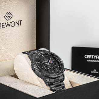 Zegarek Męski Giewont Chronograph Sapphire Czarny GW9460-B1 - 7